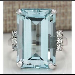 10.48CT Natural Aquamarine Sterling Silver